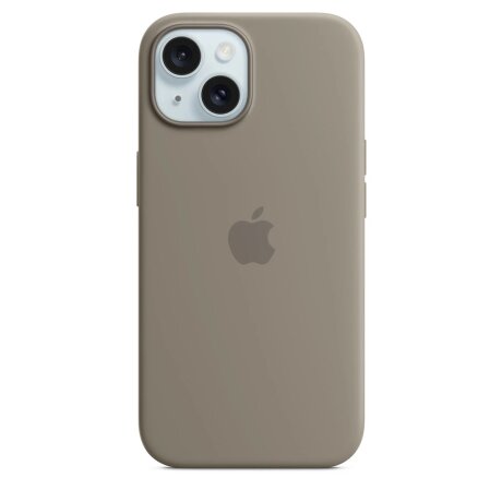 Husa Originala Apple din Silicon pentru iPhone 15, Clay