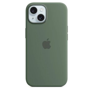 Husa Originala Apple din Silicon pentru iPhone 15, Cypress