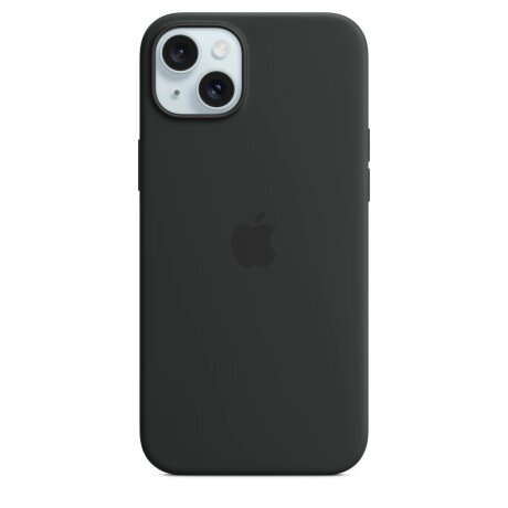 Husa Originala Apple din Silicon pentru iPhone 15 Plus, Black