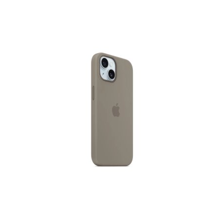 Husa Originala Apple din Silicon pentru iPhone 15 Plus, Clay