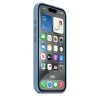 Husa Originala Apple din Silicon pentru iPhone 15 Pro, Winter Blue