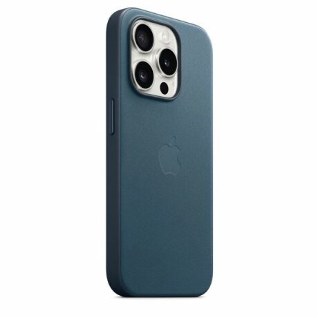 Husa Originala Apple FineWoven pentru iPhone 15 Pro Max, Pacific Blue