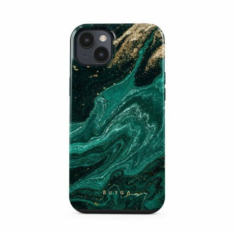 Husa Burga pentru iPhone 14, Dual Layer, Emerald Pool