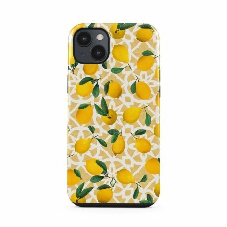 Husa Burga pentru iPhone 14 Plus, Dual Layer, Lemon Juice