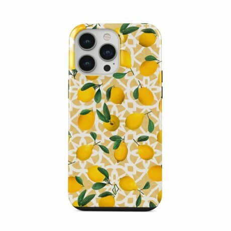 Husa Burga pentru iPhone 14 Pro, Dual Layer, Lemon Juice