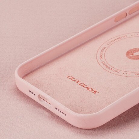 Husa din Piele Ecologica pentru iPhone 14 Pro, Dux Ducis, Pink