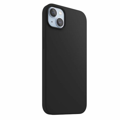 Husa Next One pentru iPhone 14 Plus, Silicon, MagSafe, Black