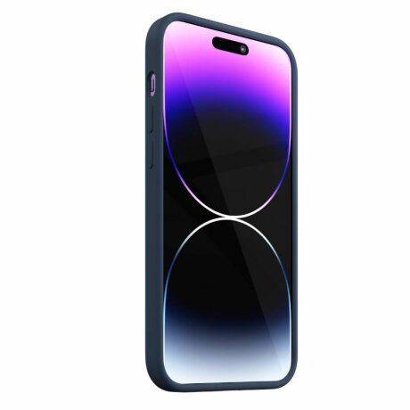 Husa Next One pentru iPhone 14 Pro Max, Silicon, MagSafe, Royal Blue