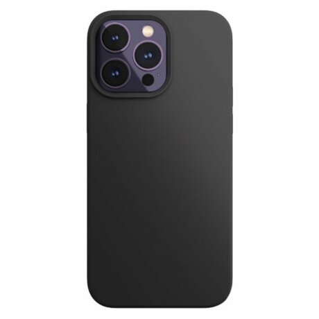 Husa Next One pentru iPhone 14 Pro, Silicon, MagSafe, Black