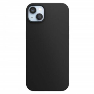 Husa Next One pentru iPhone 14, Silicon, MagSafe, Black