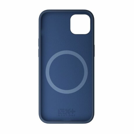 Husa Next One pentru iPhone 14, Silicon, MagSafe, Royal Blue
