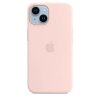 Husa Originala Apple din Piele pentru iPhone 14, Chalk Pink New