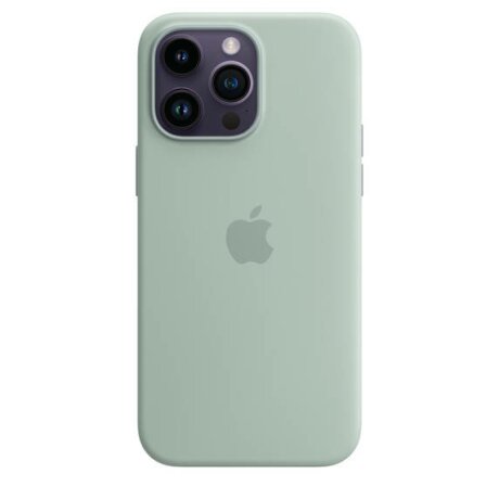 Husa Originala Apple din Silicon, pentru iPhone 14 Pro Max, Succulent New